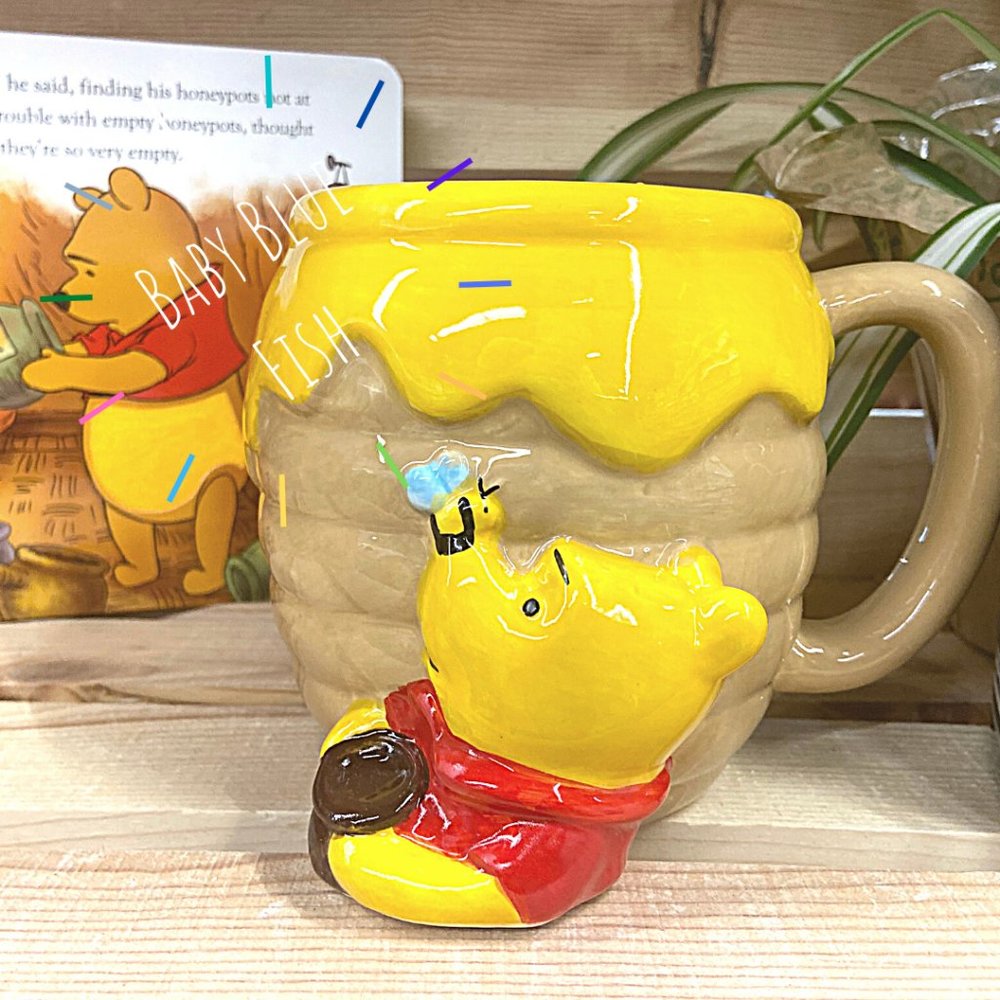 Winnie The Pooh Honey Pot Ceramic 3D Sculpted Mug
